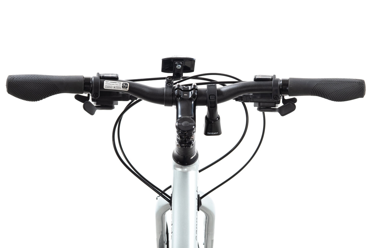 USED 2024 Cannondale Quick Disc 5 Step Thru XS Fitness Hybrid Bike Silver 2x8 Speed