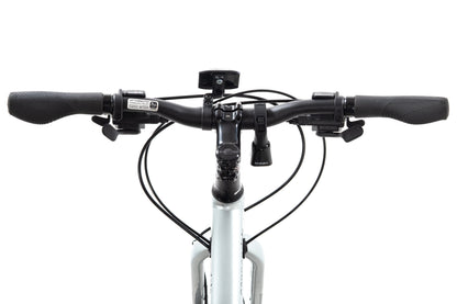 USED 2024 Cannondale Quick Disc 5 Step Thru XS Fitness Hybrid Bike Silver 2x8 Speed