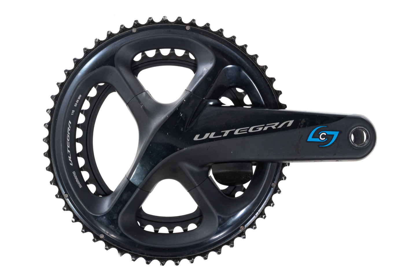 USED Shimano Ultegra FC-R8000 Crankset 165mm, 53-39T, Stages Power Meter