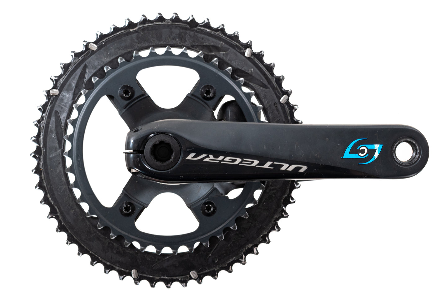 USED Shimano Ultegra FC-R8000 Crankset 165mm, 53-39T, Stages Power Meter