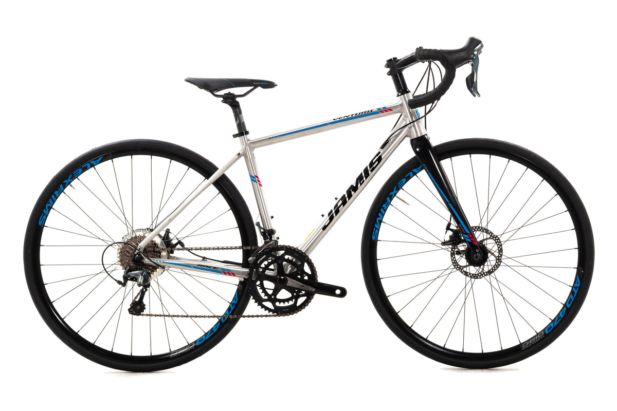USED Jamis Ventura Disc 48cm Aluminum Road Bike Shimano Tiagra 2x10 speed Silver