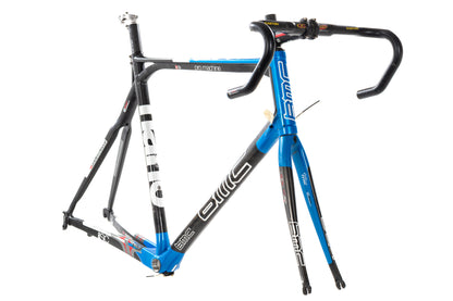 USED 2007 BMC Pro Machine SLC 01 59cm Carbon Road Bike Frame Easton EC90 SLX CNT Blue Rim Brake QR