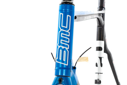 USED 2007 BMC Pro Machine SLC 01 59cm Carbon Road Bike Frame Easton EC90 SLX CNT Blue Rim Brake QR