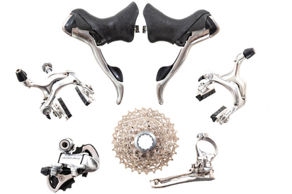 USED Shimano Dura-Ace 7800 2x10 Speed Partial Road Groupset ST, BR, FD, RD, CS