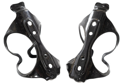 USED Arundel Mandible Carbon Bottle Cages (Pair) UD Weave Glossy Black