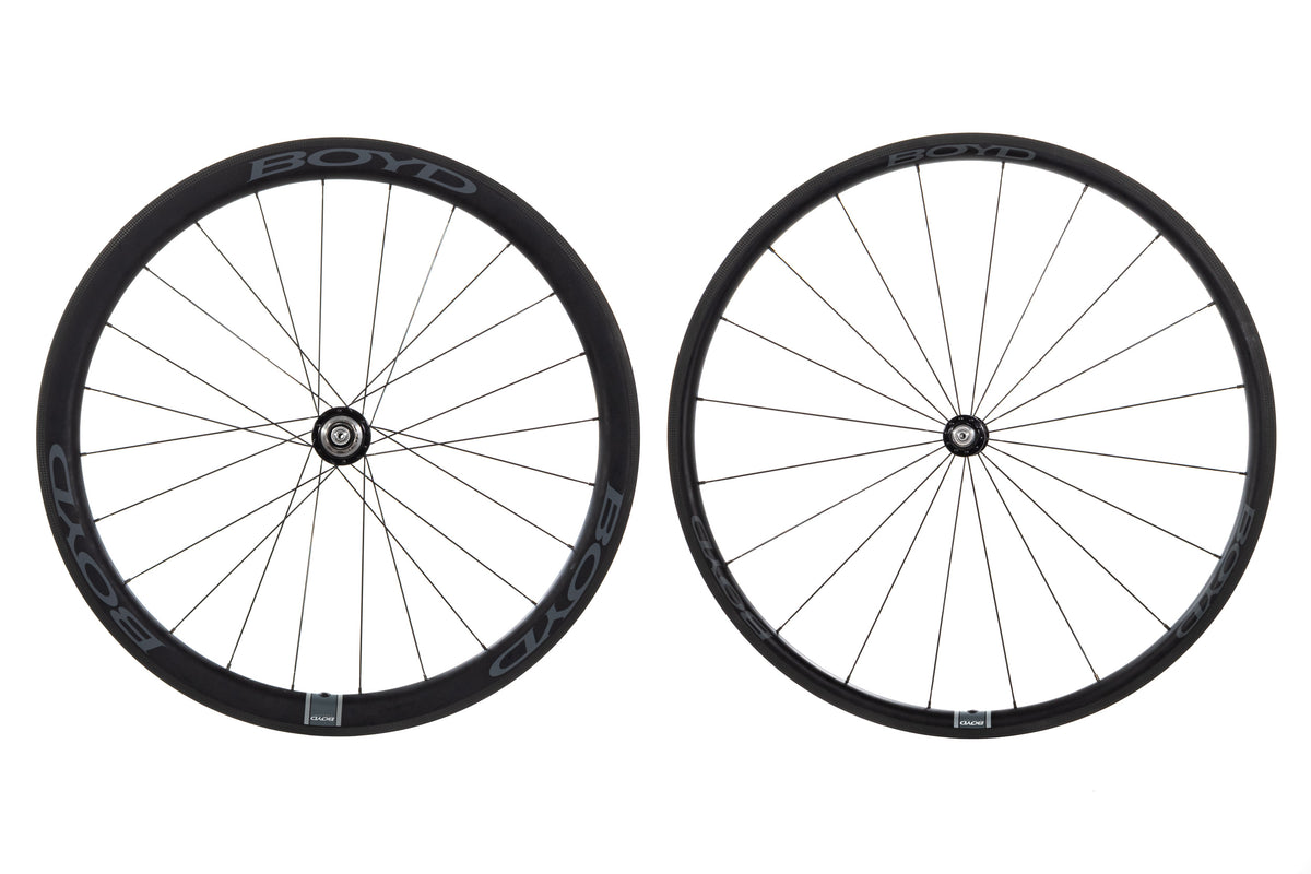 NEW out of box Boyd Carbon Wheelset 700C w/ White T11 Industries HG 11 speed Quick Release Rim Brake