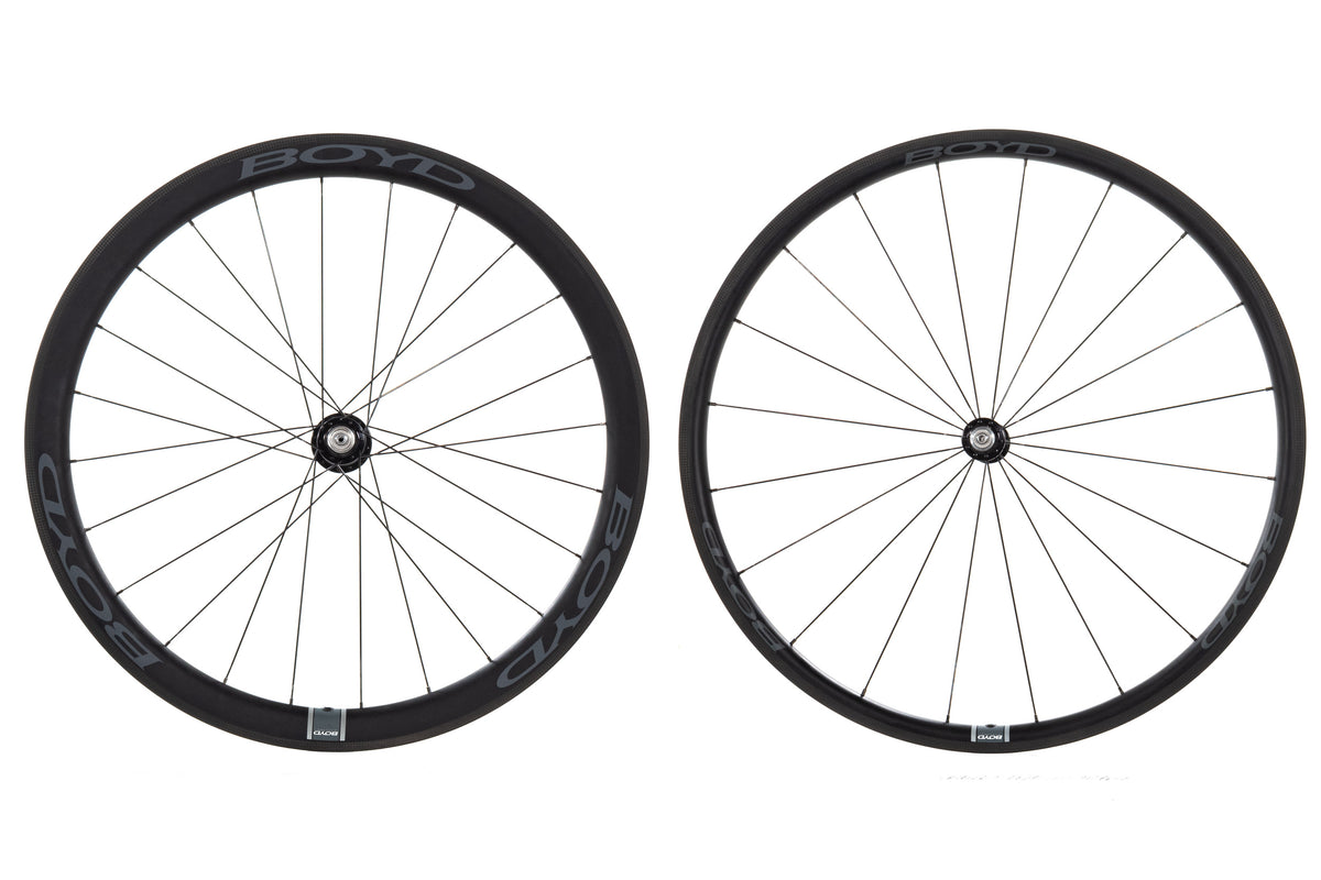 NEW out of box Boyd Carbon Wheelset 700C w/ White T11 Industries HG 11 speed Quick Release Rim Brake