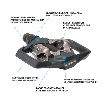 NEW Shimano PD-ME700 Trail SPD MTB Pedals