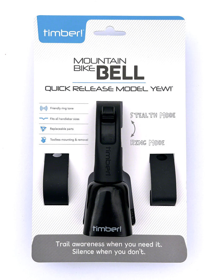 NEW Timber MTB Model Yew! MTB Bell - Quick Release, Black