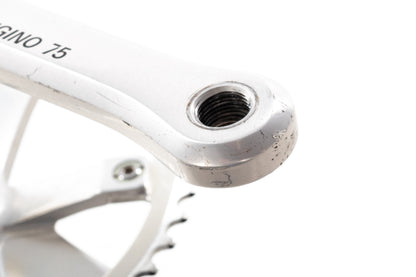 USED Sugino 75 165mm Track Crankset 144BCD w/ TA Specialties 47T Chainring w/ Square Taper BB Japan D-3 Silver