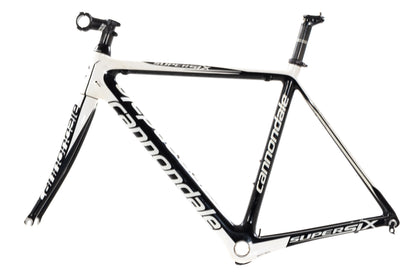 USED 2010 Cannondale SuperSix 52cm Carbon Road Frame Rim Brake Quick Release Black/White
