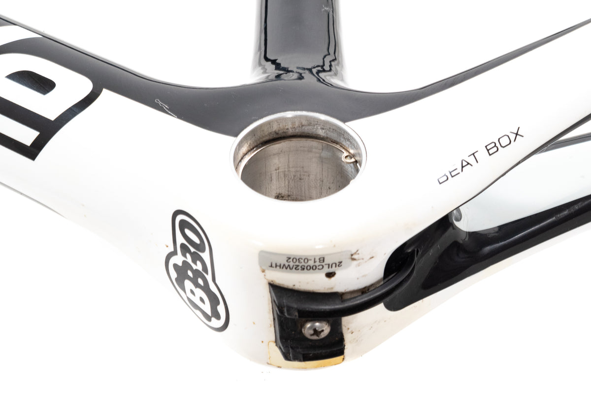 USED 2010 Cannondale SuperSix 52cm Carbon Road Frame Rim Brake Quick Release Black/White