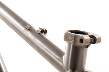 NEW (old stock) 2007 Seven Cycles XXS  Titanium Touring/Cross Disc Frame 26"/650 wheel