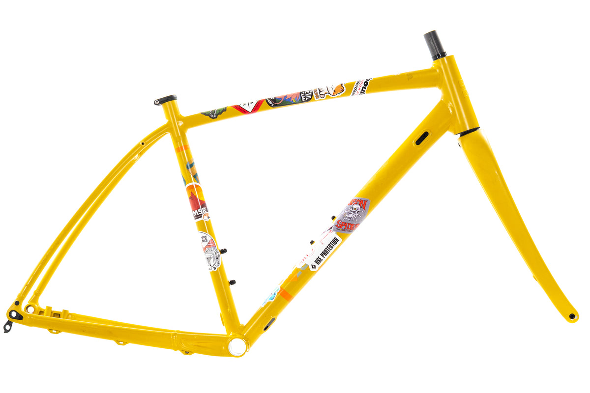 USED REI Co-Op ADV 2.3 Large Gravel Bike Frame Aluminum w/ Carbon Fork 12mm Thru Axle Yellow
