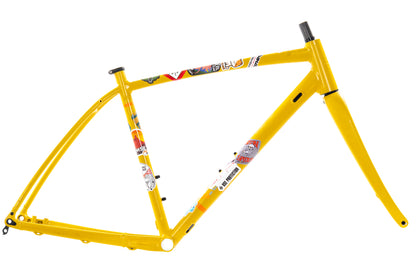 USED REI Co-Op ADV 2.3 Large Gravel Bike Frame Aluminum w/ Carbon Fork 12mm Thru Axle Yellow