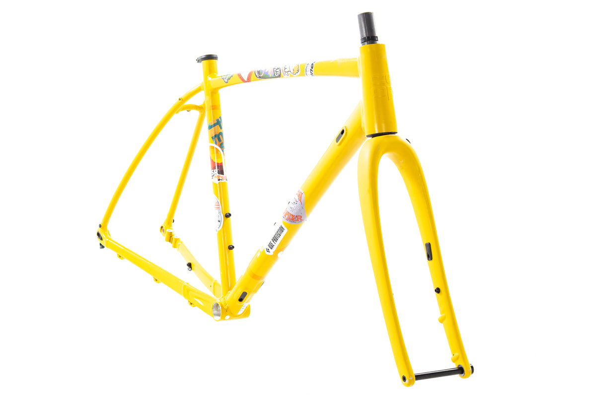 USED REI Co-Op ADV 2.3 Large Gravel Bike Frame Aluminum w/ Carbon Fork 12mm Thru Axle Yellow