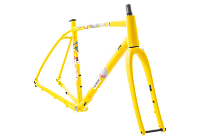 USED REI Co-Op ADV 2.3 Large Gravel Bike Frame Aluminum w/ Carbon Fork 12mm Thru Axle Yellow