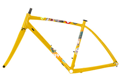 USED REI Co-Op ADV 2.3 Large Gravel Bike Frame Aluminum w/ Carbon Fork 12mm Thru Axle Yellow