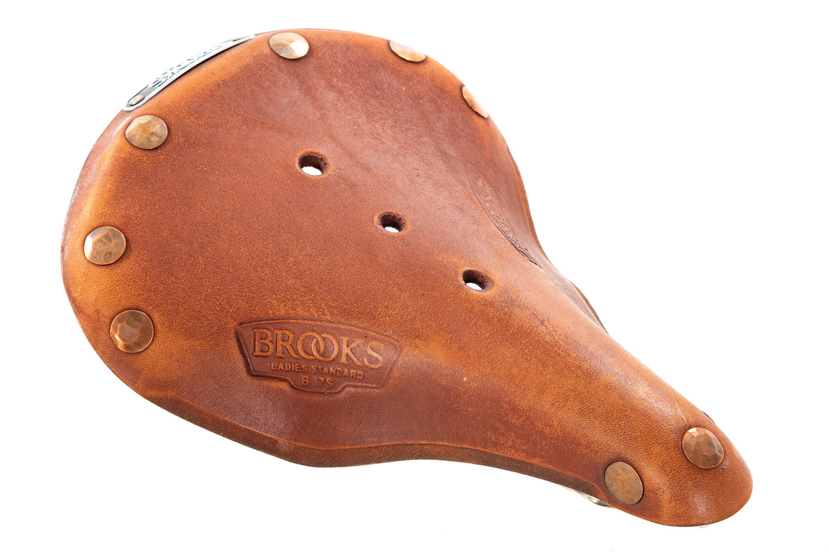 USED Brooks England B17S Special Short Leather Saddle Honey Copper Rails Women's