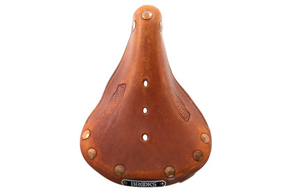 USED Brooks England B17S Special Short Leather Saddle Honey Copper Rails Women's