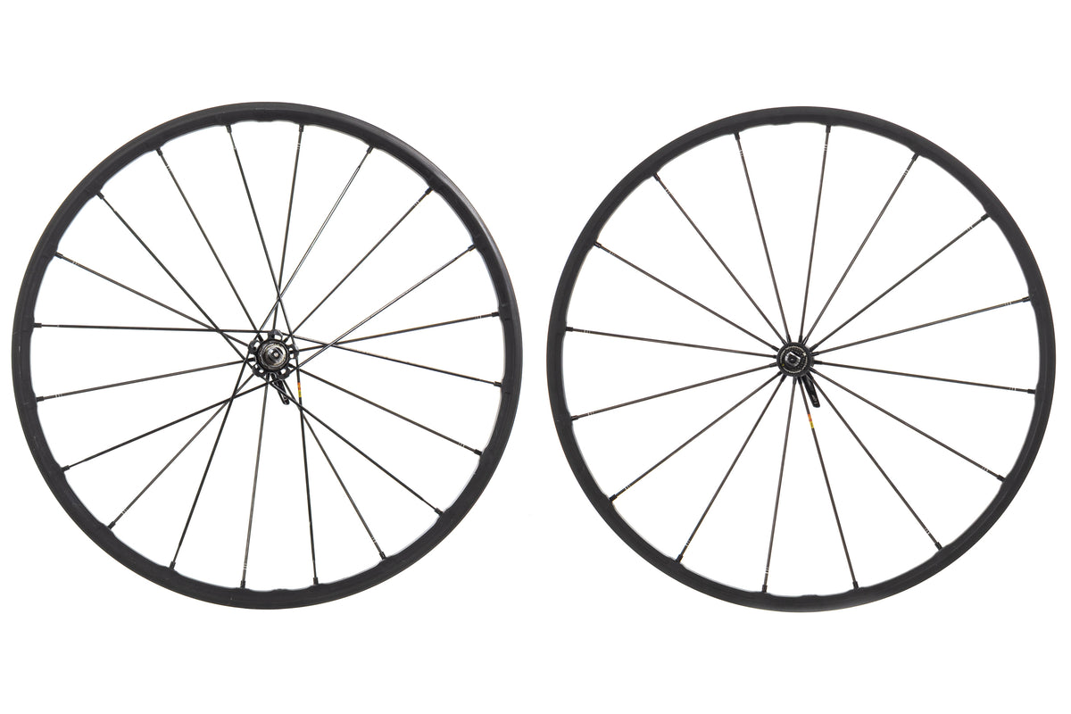 USED Mavic Ksyrium R-SYS SLR Clincher Exalith Rim Brake Wheelset Shimano/SRAM 11 Speed 700C Carbon Spoke