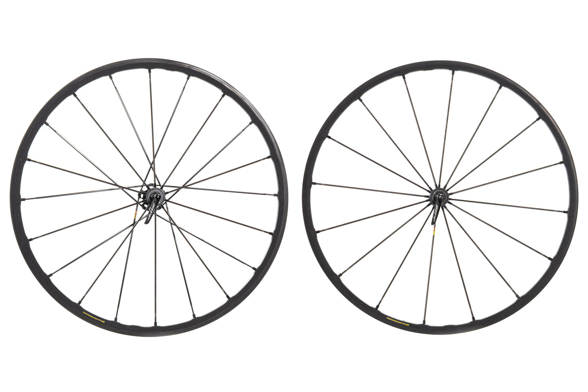 USED Mavic Ksyrium R-SYS SLR Clincher Exalith Rim Brake Wheelset Shimano/SRAM 11 Speed 700C Carbon Spoke