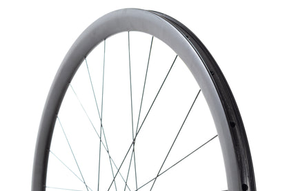 USED Cannondale Hollowgram 35 700C Front Carbon Wheel CL Disc 12x100mm Thru Axle