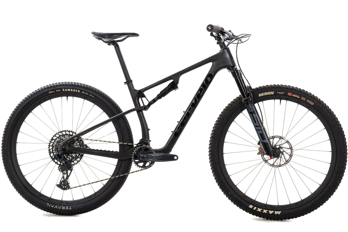 USED 2024 Cervelo ZFS-5 Medium Carbon Full Suspension Mountain Bike SRAM GX Eagle Roval Carbon Wheels