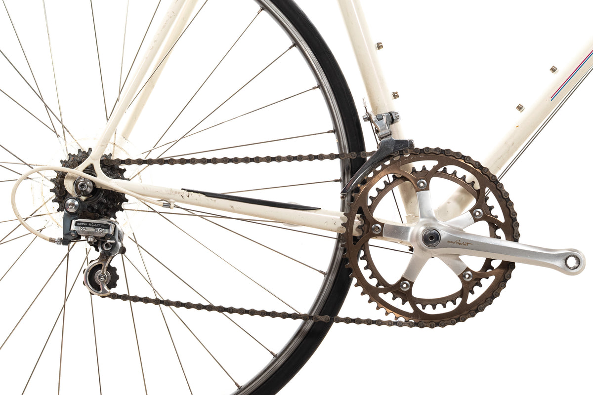 USED Vintage Late 1980's Specialized Allez 56cm Lugged Steel Road Bike Suntour Sprint 9000 2x6 speed White AS IS