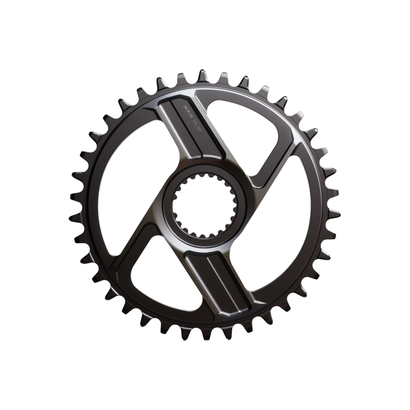 NEW Shimano XTR SM-CRM96 1x Direct Mount Chainring - Shimano Direct Mount, For 12-Speed HG+ Chain, Fits M9200 and M9220 Crank, Dark Gray - Around the Cycle