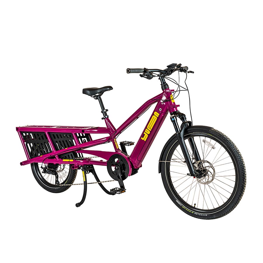 NEW Yuba Spicy Curry V4 Long-Tail Cargo eBike - Bosch Cargo Line 500Wh - Around the Cycle
