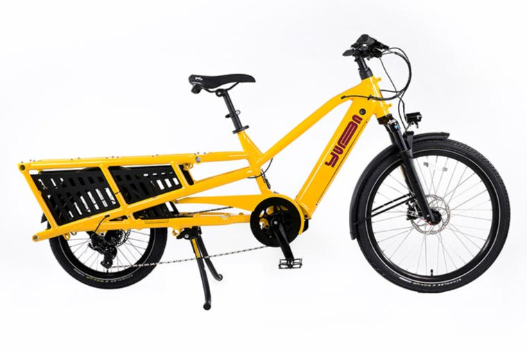 NEW Yuba Spicy Curry V4 Long-Tail Cargo eBike - Bosch Cargo Line 500Wh - Around the Cycle