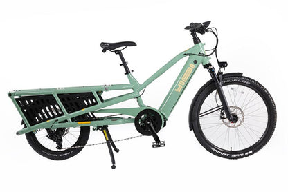 NEW Yuba Spicy Curry Plus Long-Tail Cargo eBike Light Green - Bosch Cargo Line 625Wh - Around the Cycle