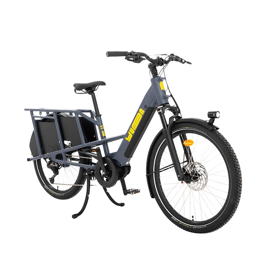 NEW Yuba Boda Boda Cargo eBike Indigo, 500Wh - Around the Cycle