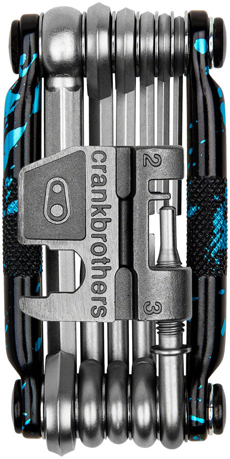 NEW Crank Brothers Multi 17 Multi Tool - Limited Edition, Splatter Paint Blue