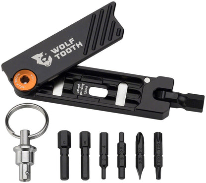 NEW Wolf Tooth 6-Bit Hex Wrench Multi-Tool with Keyring - Gold