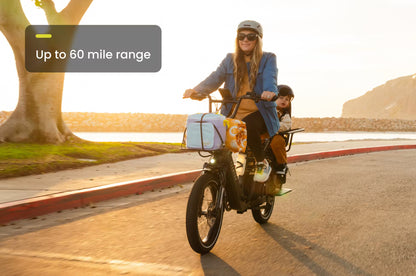 NEW Aventon Abound LR Electric Cargo Bike — 750W, 2-Passenger Rear Deck, 440lb Capacity