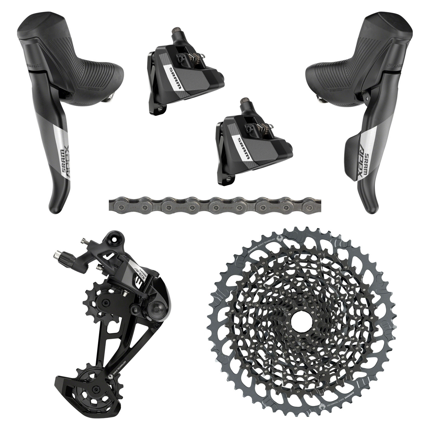 NEW SRAM Apex Eagle HRD Mechanical 1x12 speed Groupset Kit - Gravel, All-Road