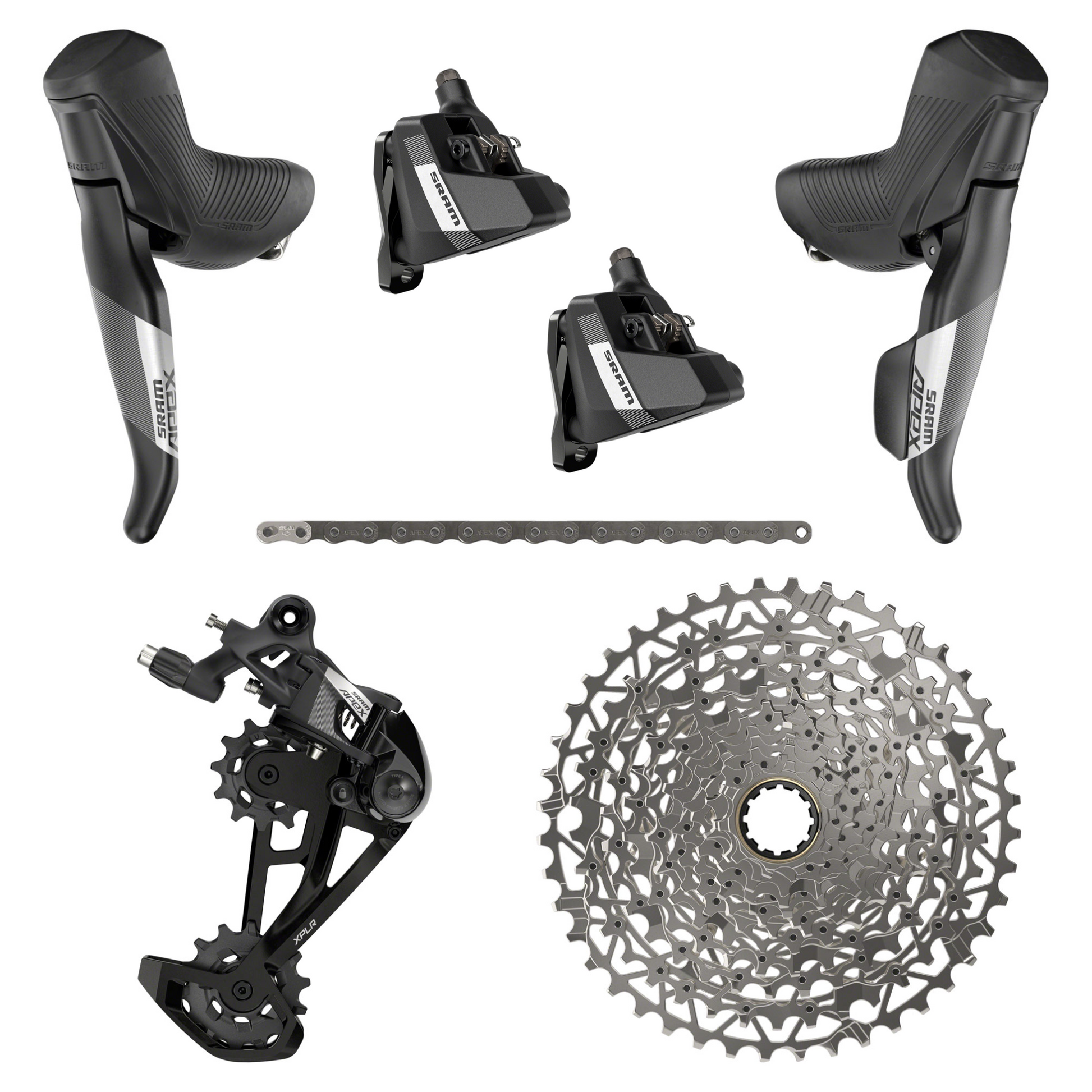 NEW SRAM Apex XPLR HRD Mechanical 1x12 speed Groupset Kit - Gravel, Al