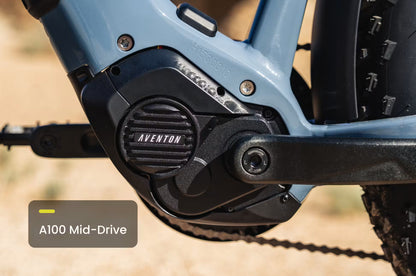 NEW Aventon Aventure M Electric Fat Tire Bike — Mid-Drive 100Nm, Autoshift, 85mi Range, 4" Tires