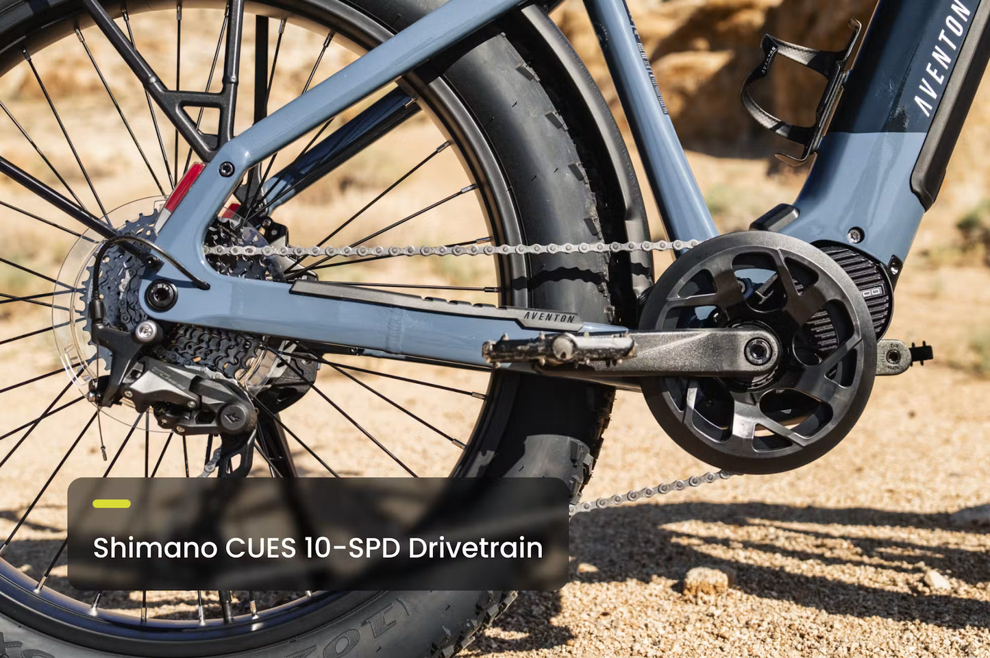 NEW Aventon Aventure M Electric Fat Tire Bike — Mid-Drive 100Nm, Autoshift, 85mi Range, 4" Tires