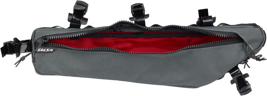 NEW Salsa EXP Series Cholla Half-Frame Bag, Gray - Around the Cycle