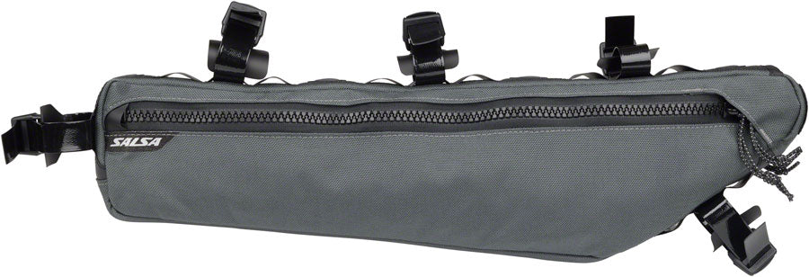 NEW Salsa EXP Series Cholla Half-Frame Bag, Gray - Around the Cycle