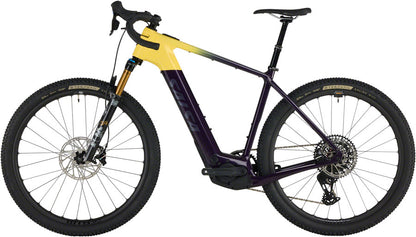 NEW Salsa Tributary C Force XO AXS Transmission SUS Gravel Ebike - 29", Carbon, Amethyst/Yellow - Around the Cycle
