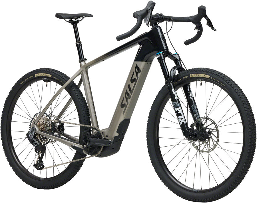 NEW Salsa Tributary C Rival GX AXS Transmission SUS Gravel Ebike - 29", Carbon, Charcoal/Black - Around the Cycle