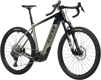 NEW Salsa Tributary C Rival GX AXS Transmission SUS Gravel Ebike - 29", Carbon, Charcoal/Black - Around the Cycle
