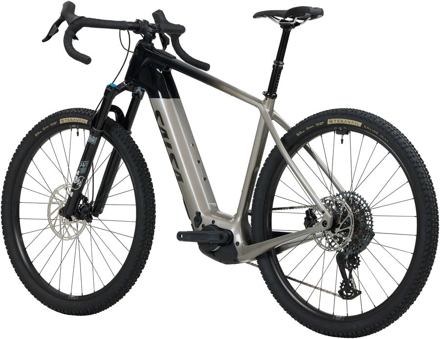 NEW Salsa Tributary C Rival GX AXS Transmission SUS Gravel Ebike - 29", Carbon, Charcoal/Black - Around the Cycle