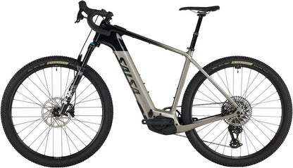 NEW Salsa Tributary C Rival GX AXS Transmission SUS Gravel Ebike - 29", Carbon, Charcoal/Black - Around the Cycle