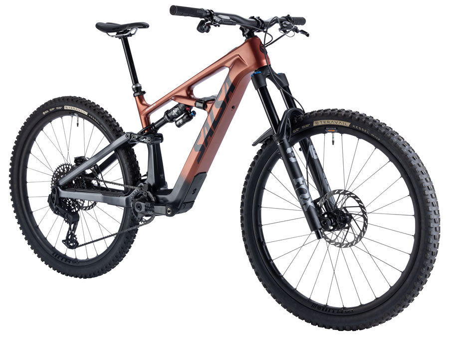 NEW Salsa Moraine C X0 AXS Transmission Mountain Ebike - 29", Carbon, Charcoal / Red Cedar