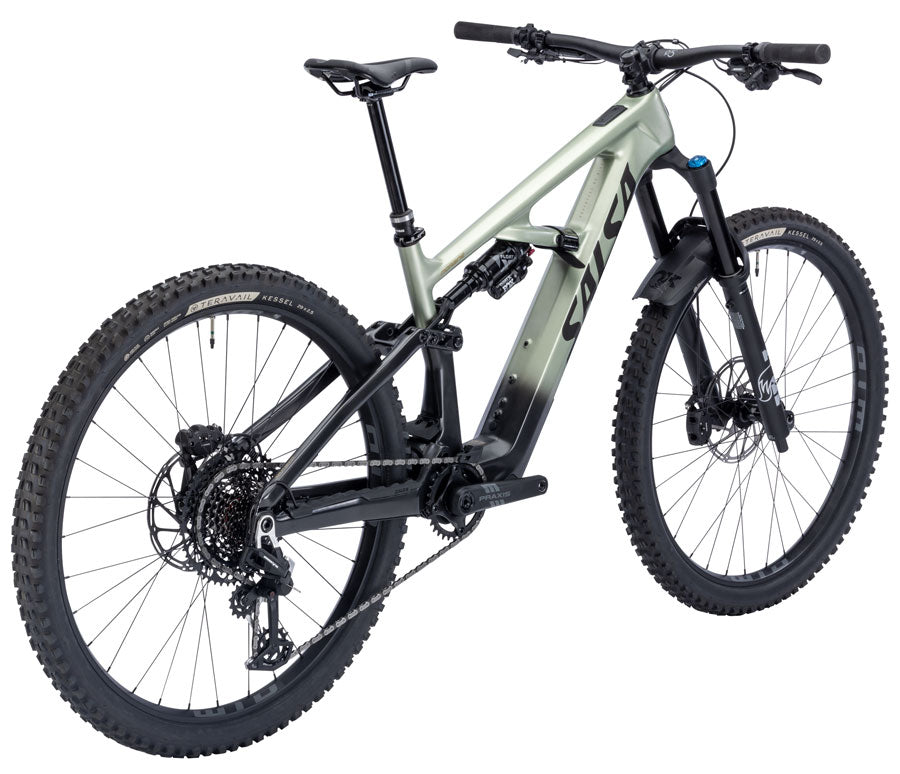 NEW Salsa Moraine C Eagle 90 Transmission Mountain Ebike - 29", Carbon, Coffee Black / Sage